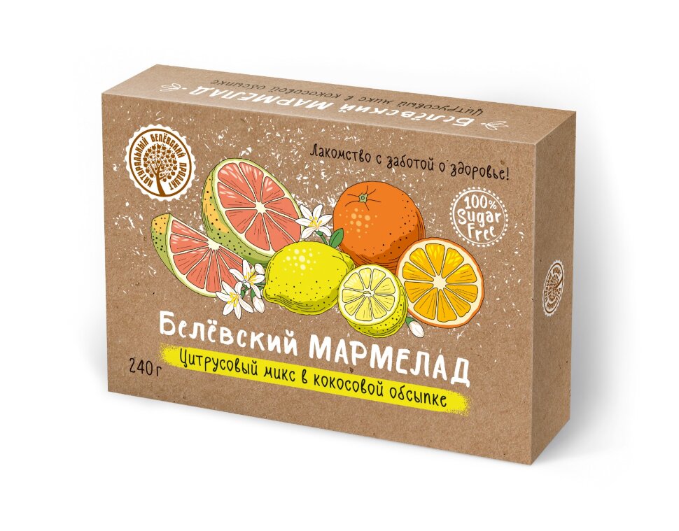  Мармелад белевский на фруктозе 240г "Цитрусовый микс" в Лянторе