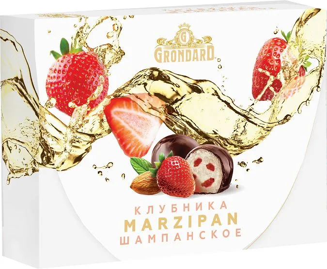  TM Grondard       (10185) Конфеты глазированные Марципановые Клубника и Шампанское, 98г в Лянторе